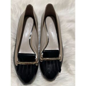 Jason Wu stacked Kiltie Oxford leather loafers two tone 37.5